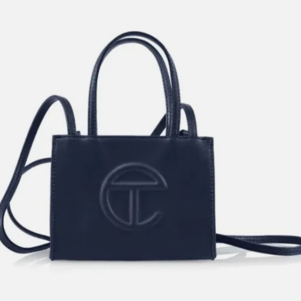 Telfar Navy Blue Shoulder Bag, Small